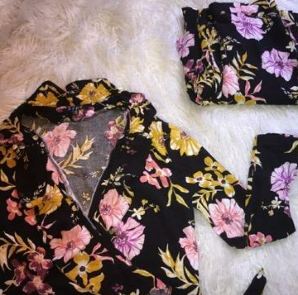 Floral romper suit